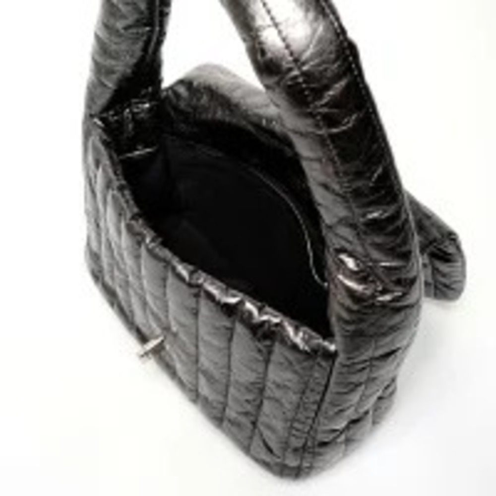Balenciaga Monaco Metallic One Shoulder Hobo Bag Silver - Picture 13 of 13